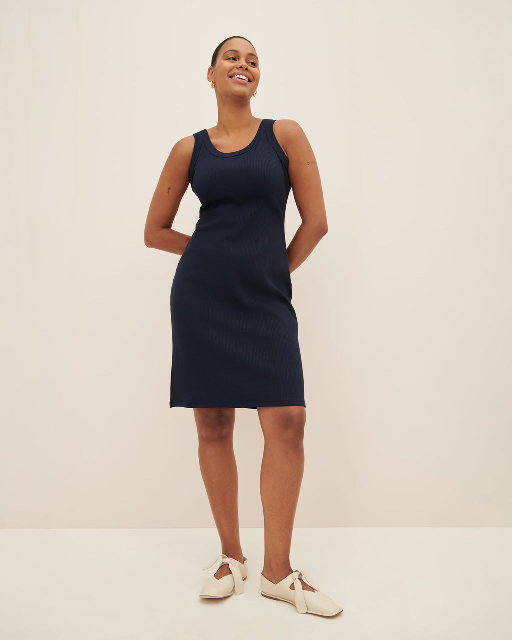 Column Rib Dress