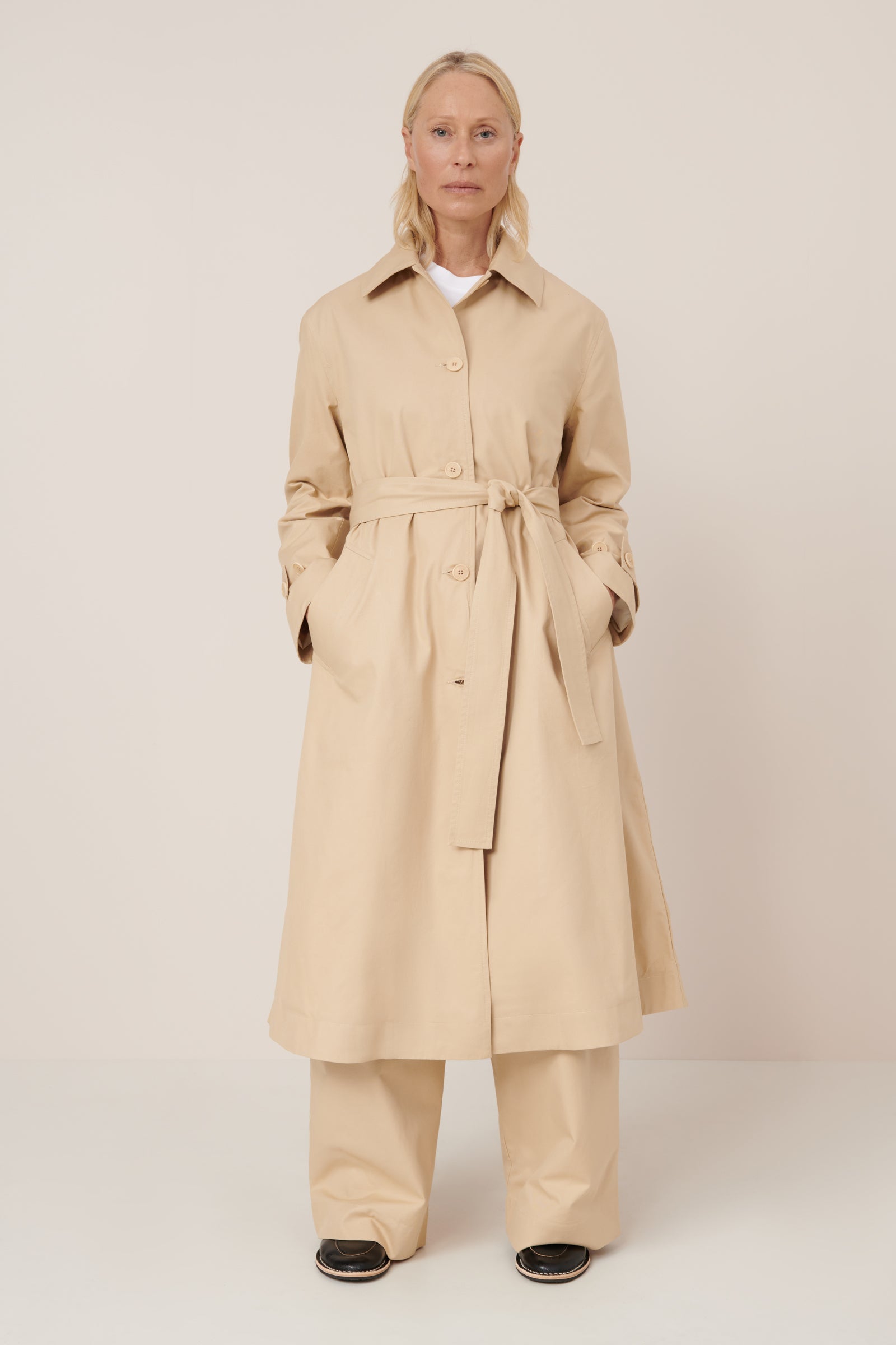 Shop Cleo Trench Dune Kowtow Clothing Kowtow Australia