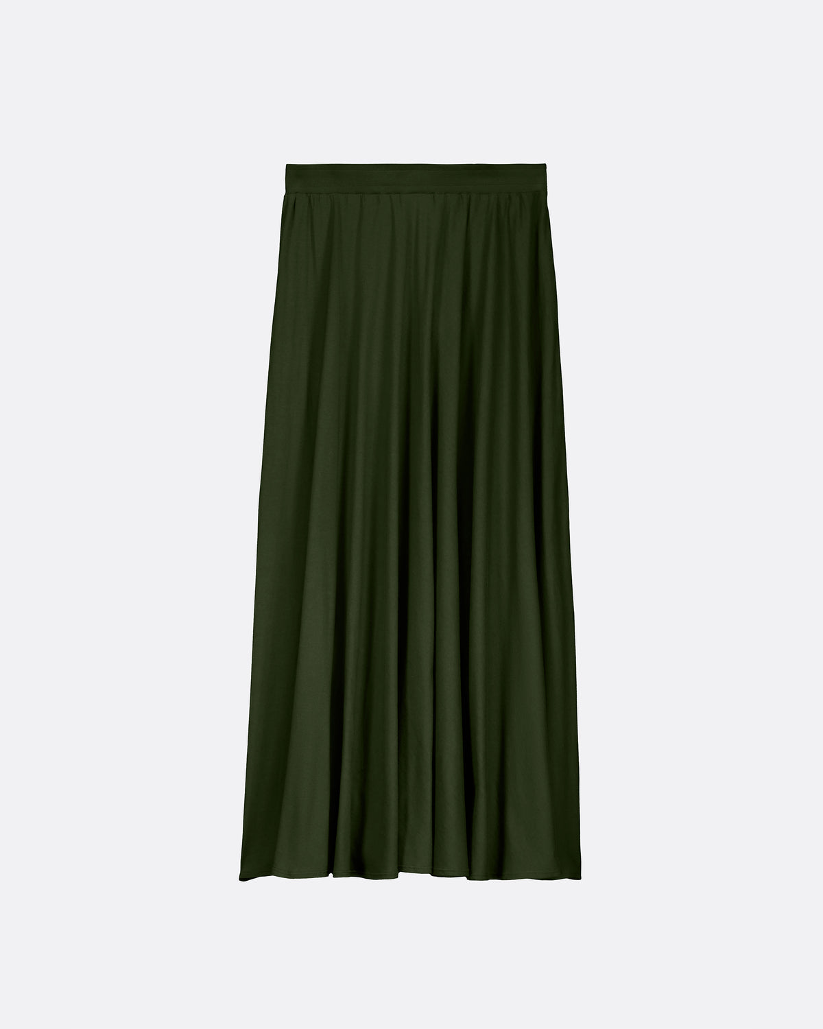 Dark green skirt on a white background