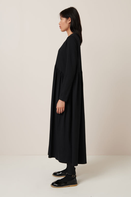 Long Sleeve Gather Dress