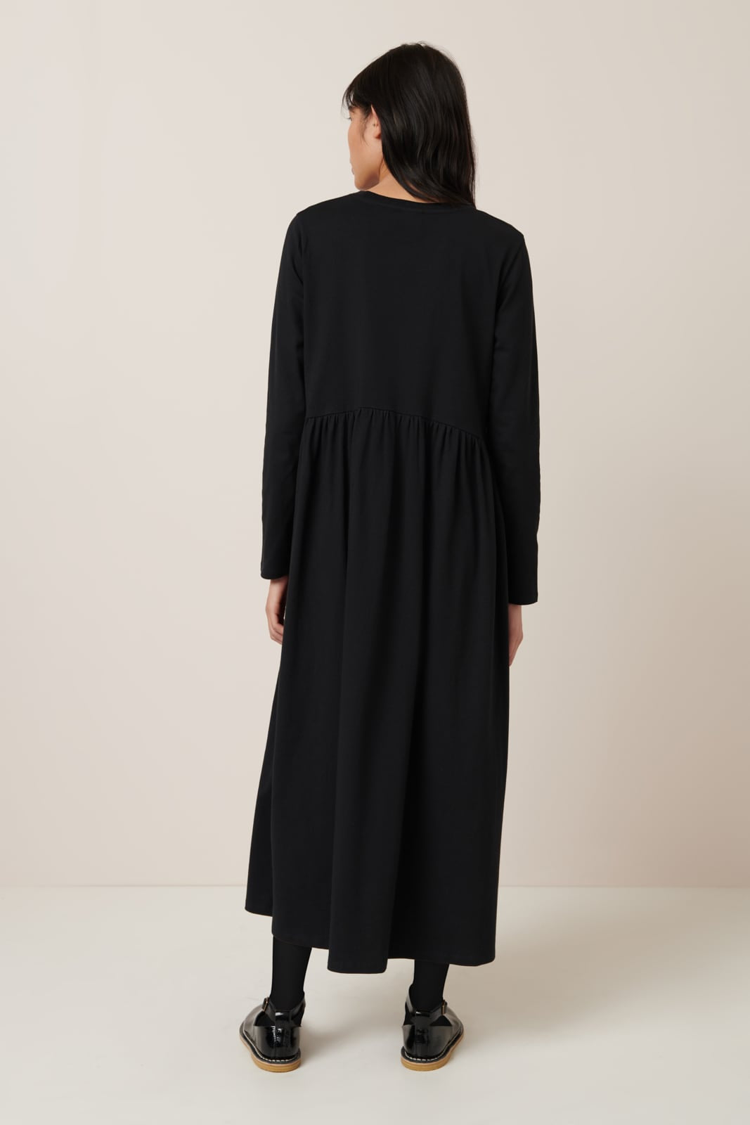 Long Sleeve Gather Dress