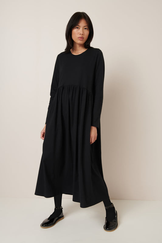 Long Sleeve Gather Dress