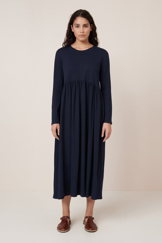 Long Sleeve Gather Dress
