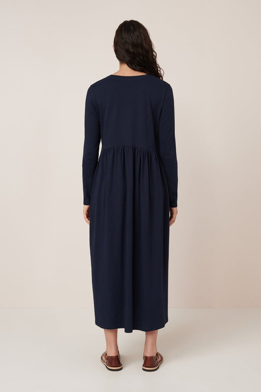 Long Sleeve Gather Dress