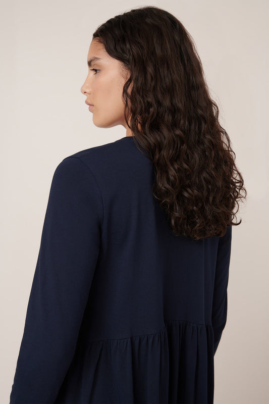 Long Sleeve Gather Dress