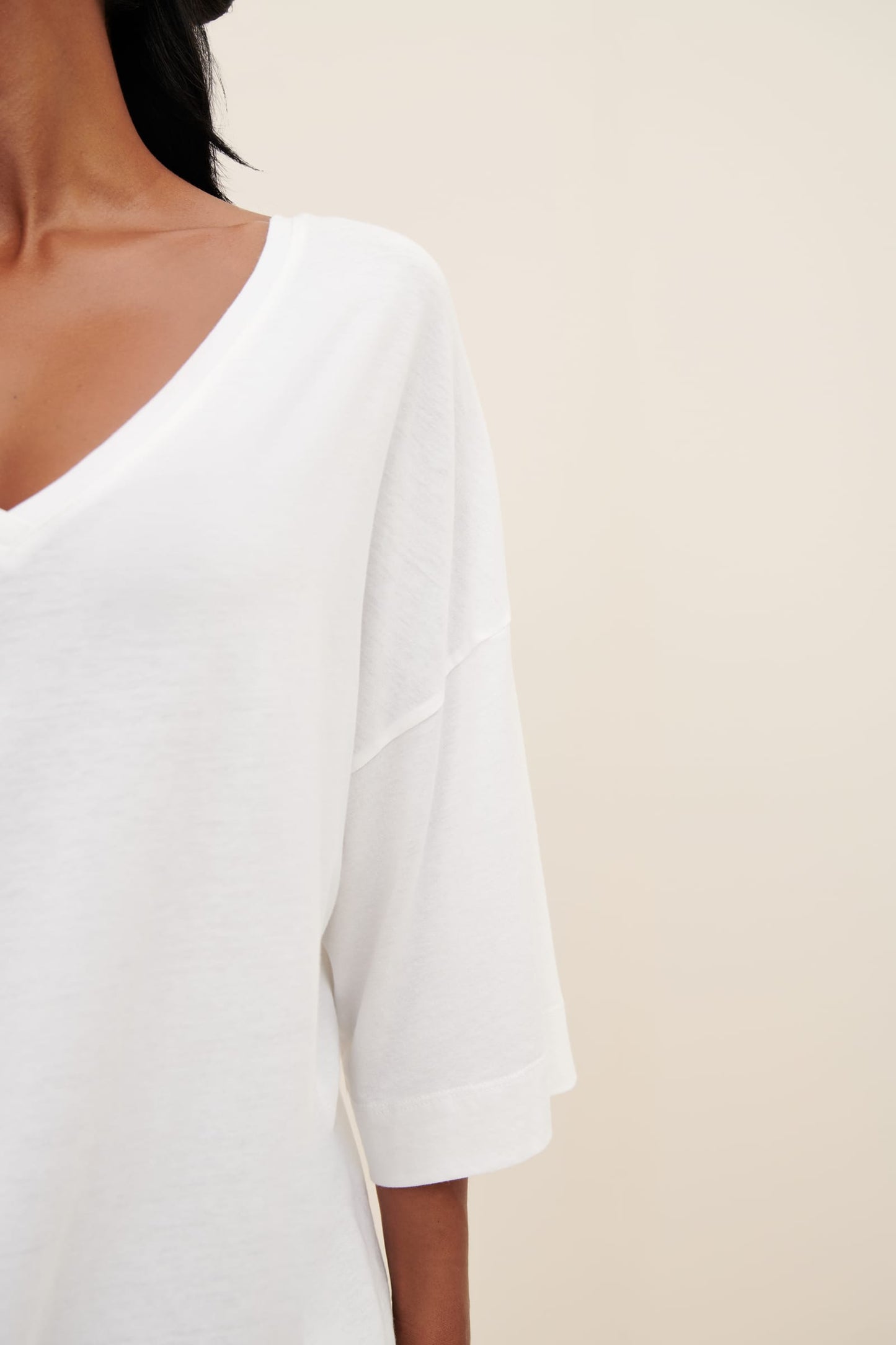 Oversized V Neck Top