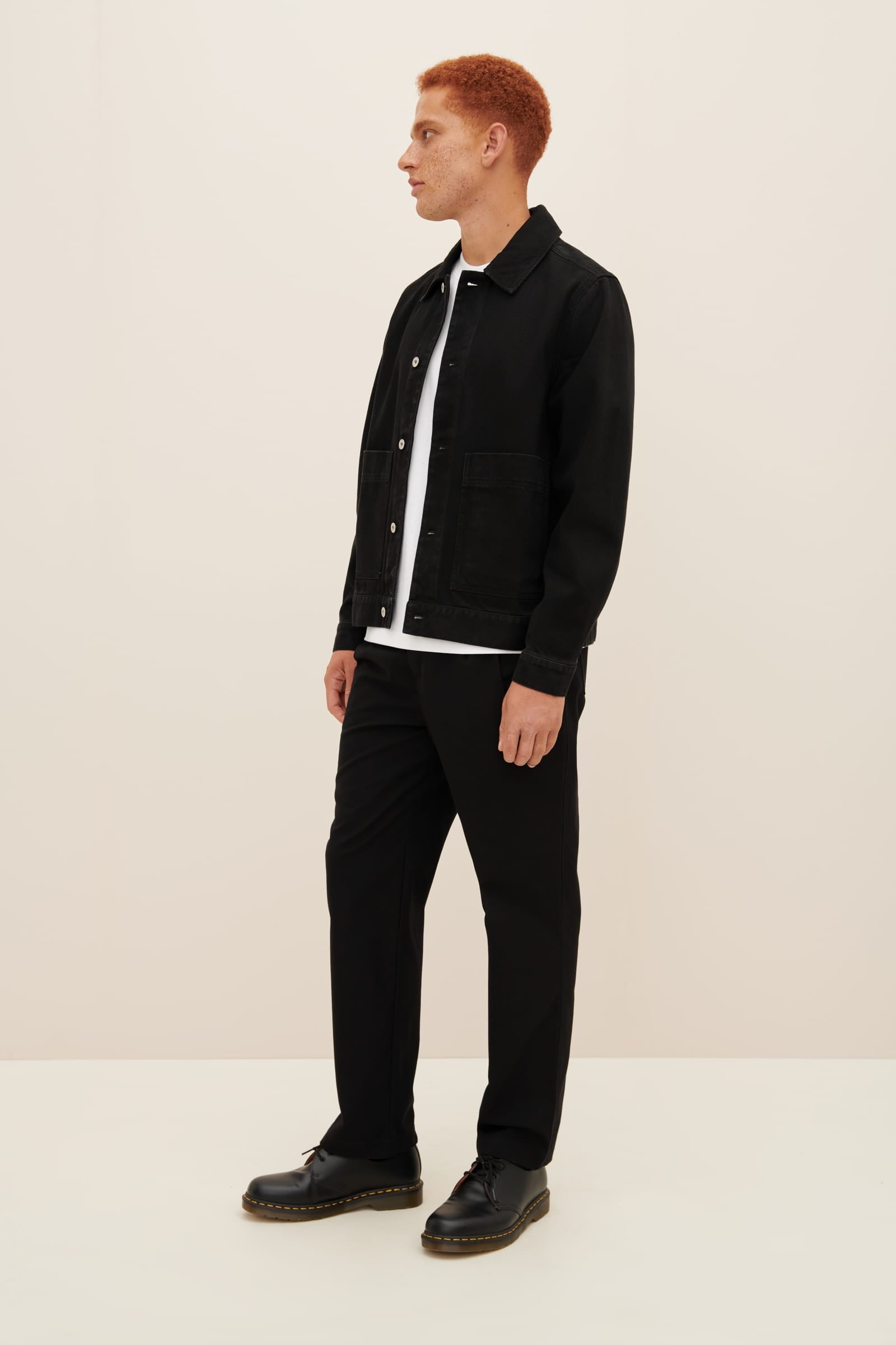 Shop Studio Jacket Black Denim Kowtow Clothing Kowtow Australia