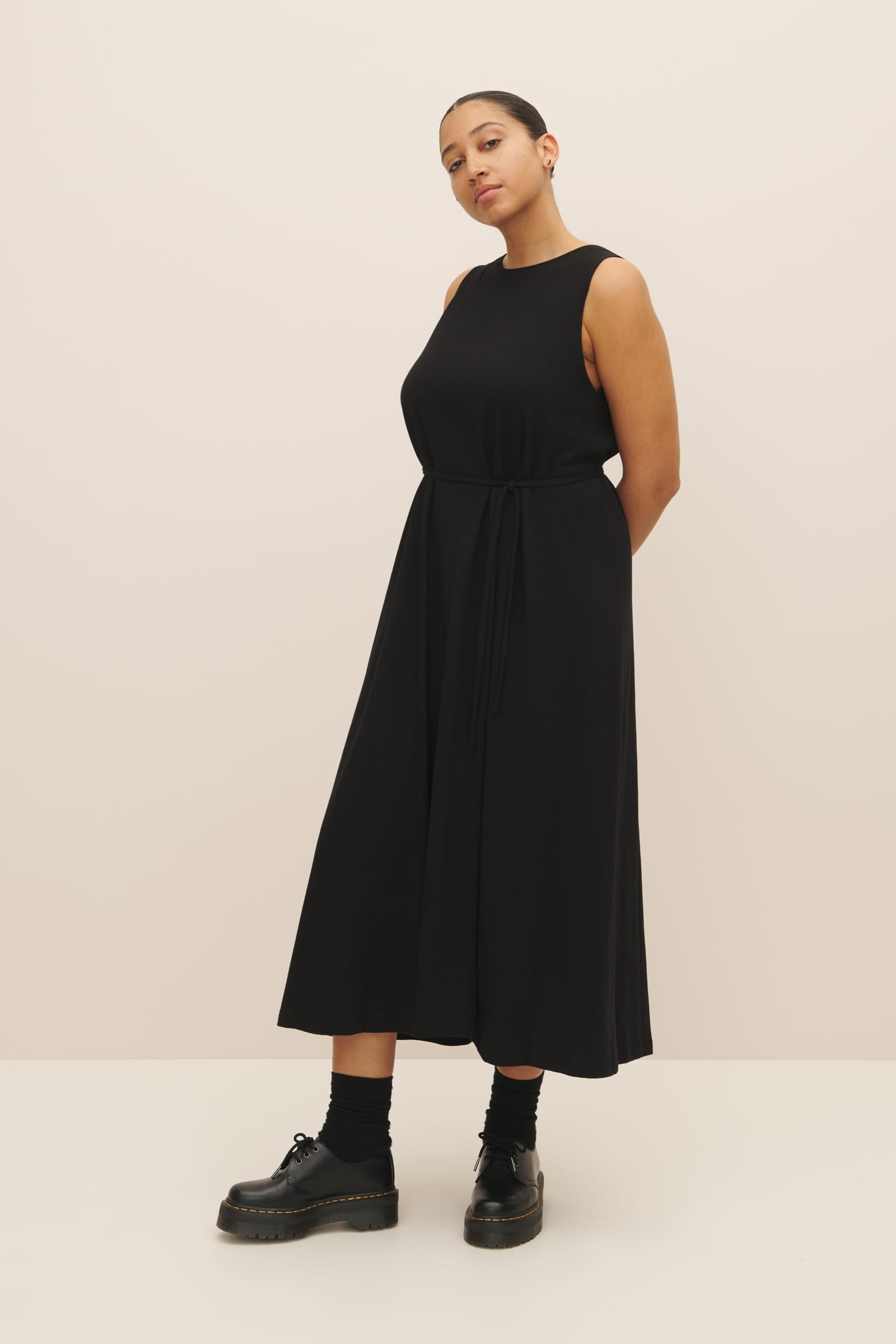 Black tank sale swing dress