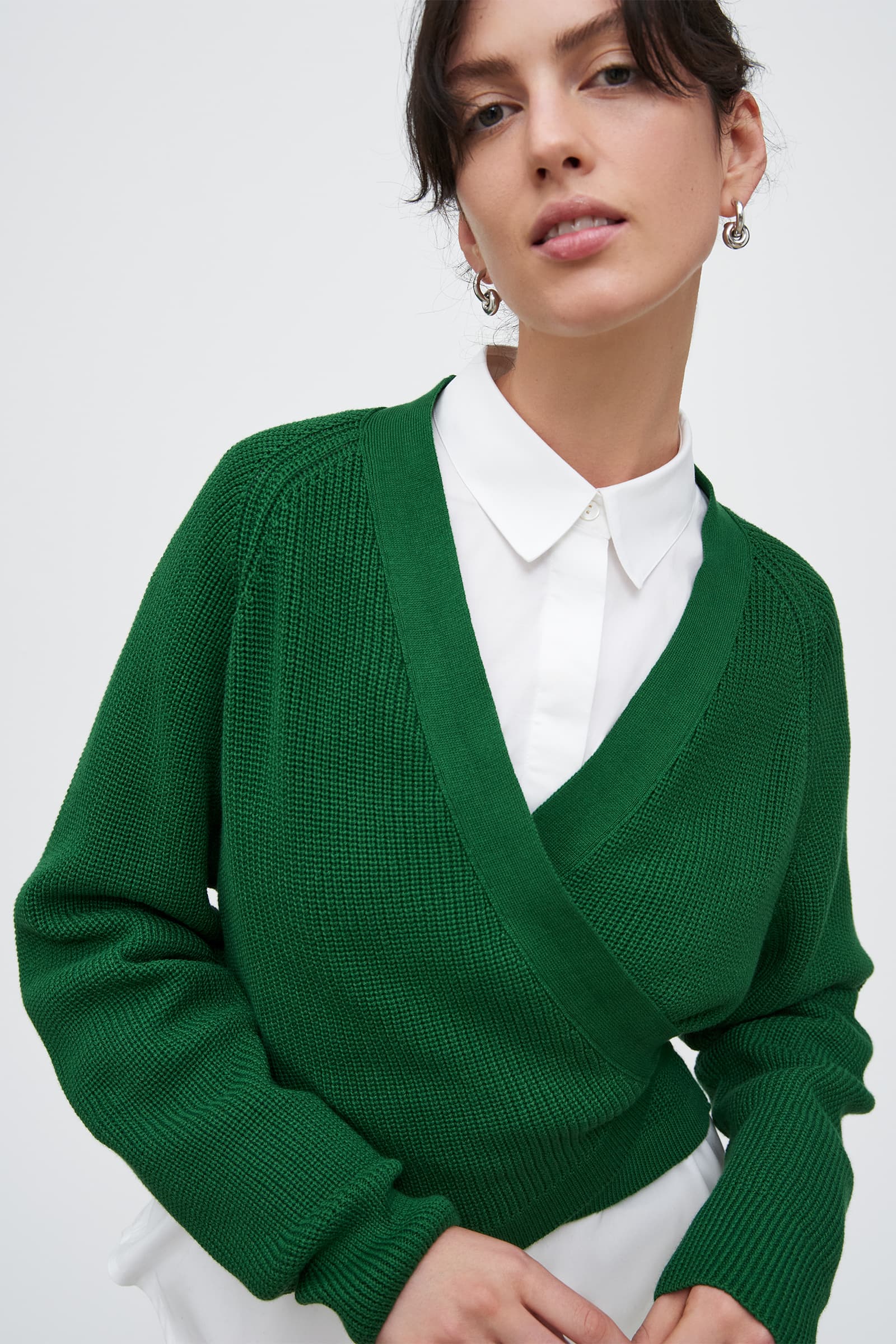 Shop Composure Cardigan Evergreen Kowtow Clothing Kowtow Australia