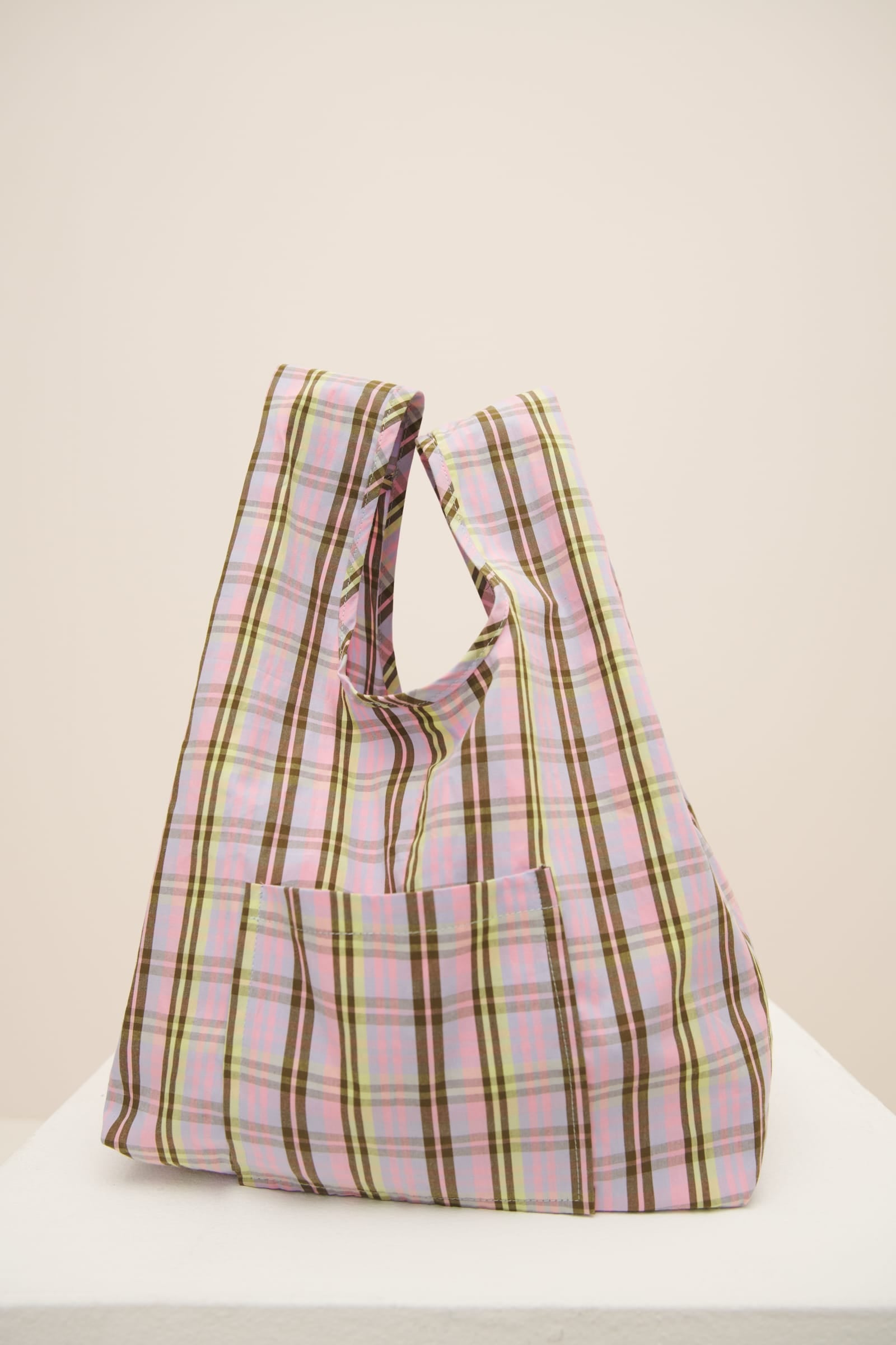 Pink tartan bag outlet