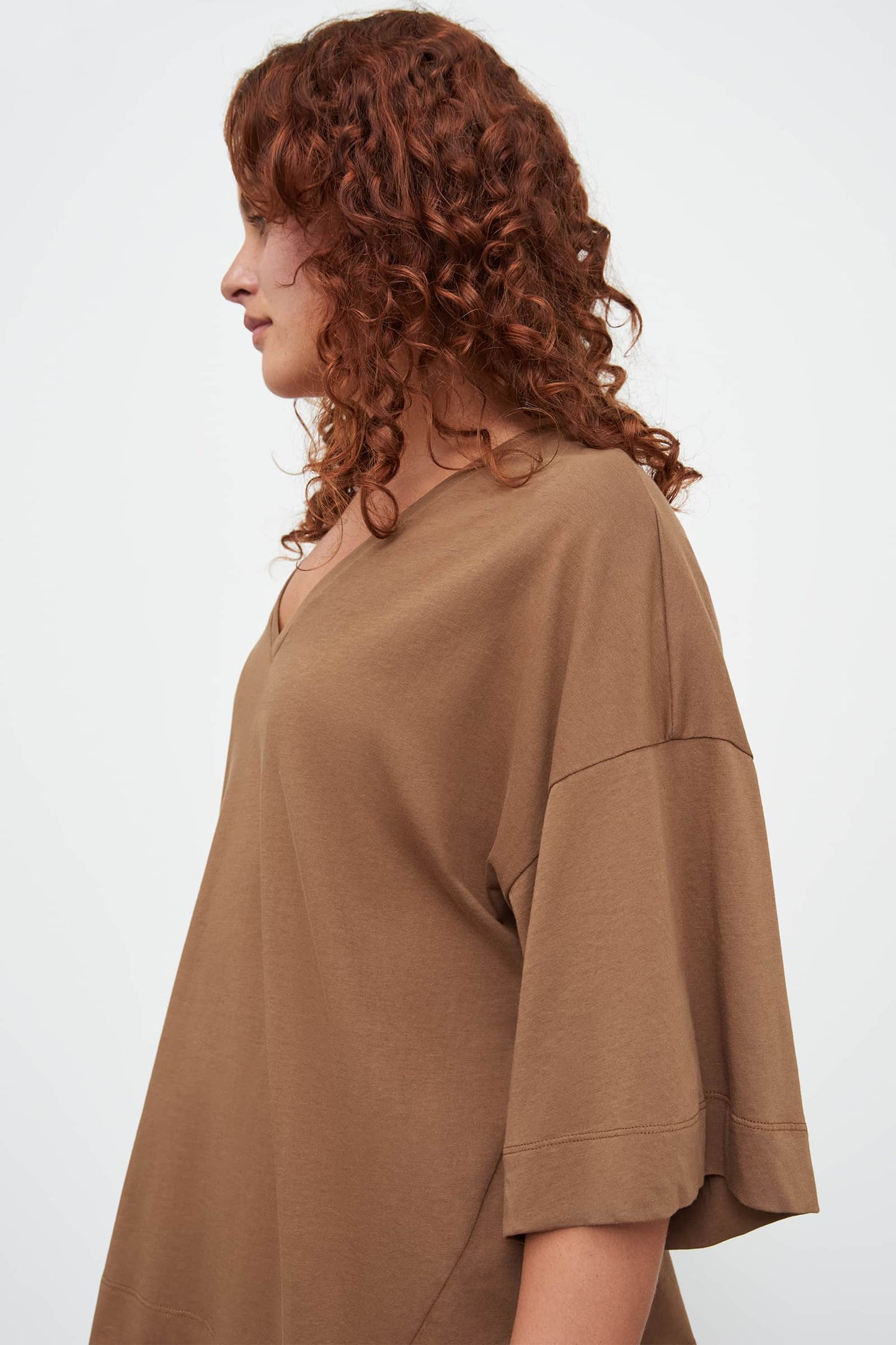 Oversized V Neck Top