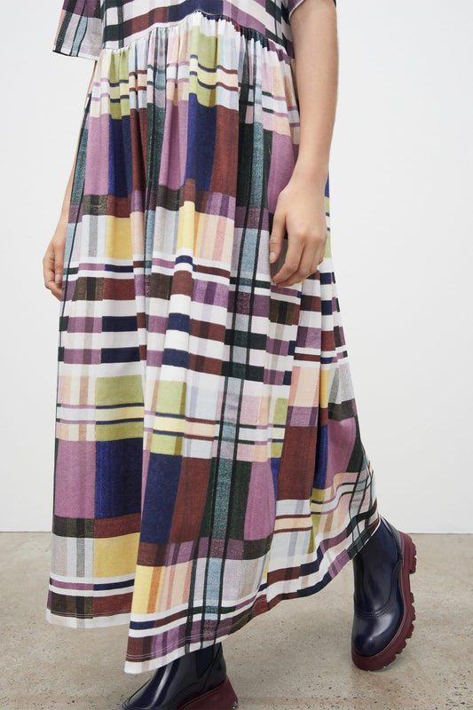 Ribbon Gathered Dress